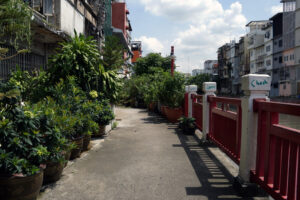 Bangkok Spaziergang am Klong entlang