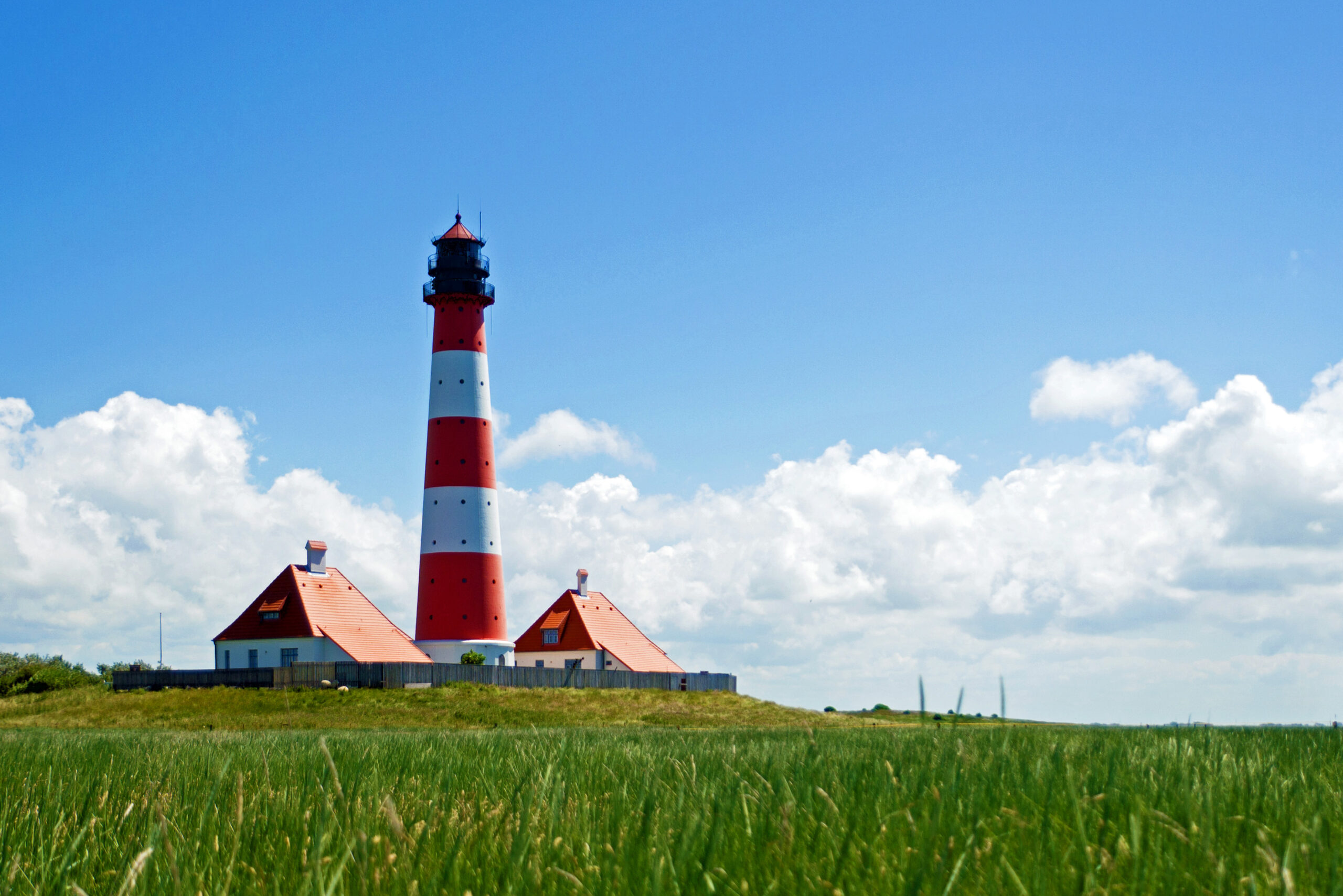 Nordsee Leuchtturm Westerheversand St. Peter Ording Watt Eiderstedt