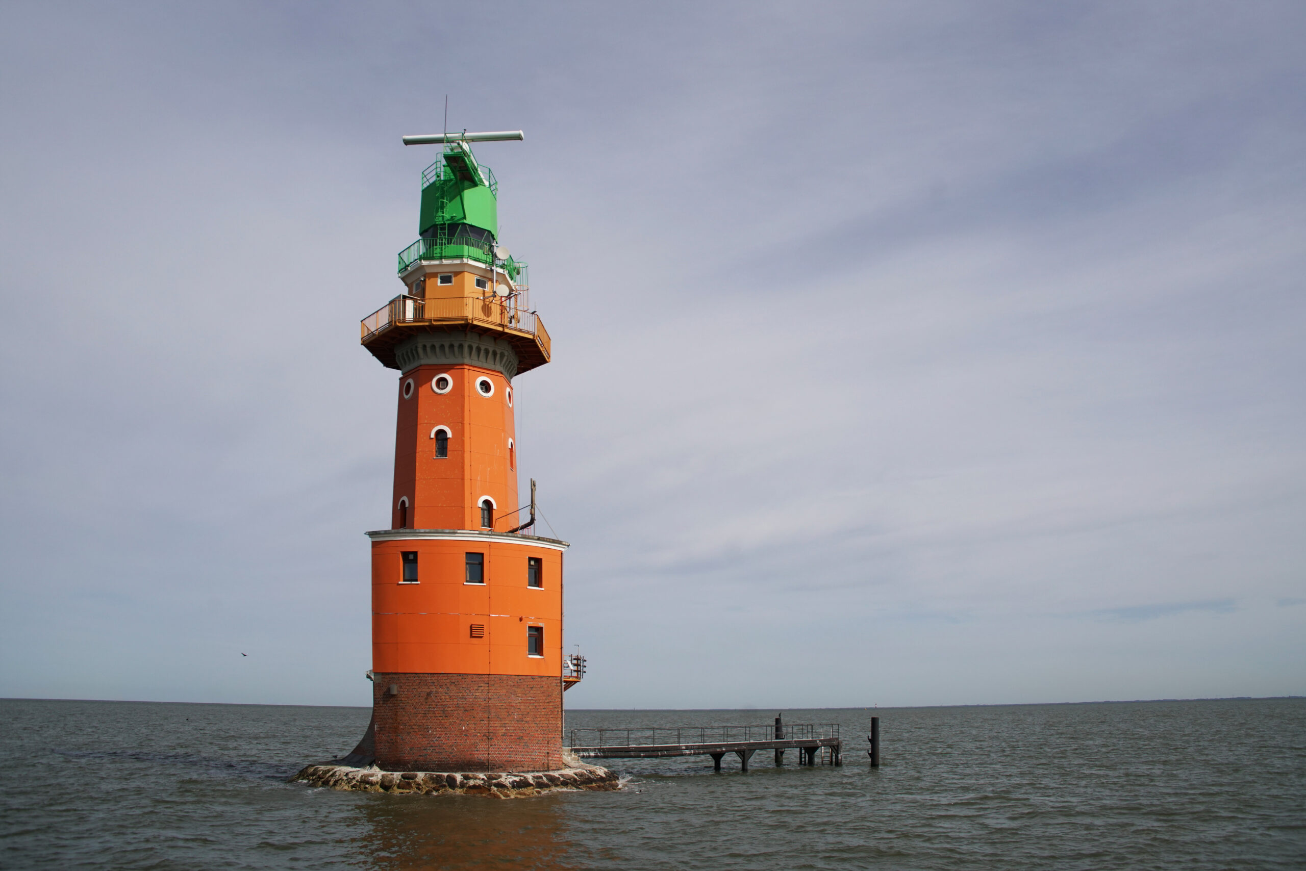 Nordsee Leuchtturm Hohe Weg im Wattenmeer