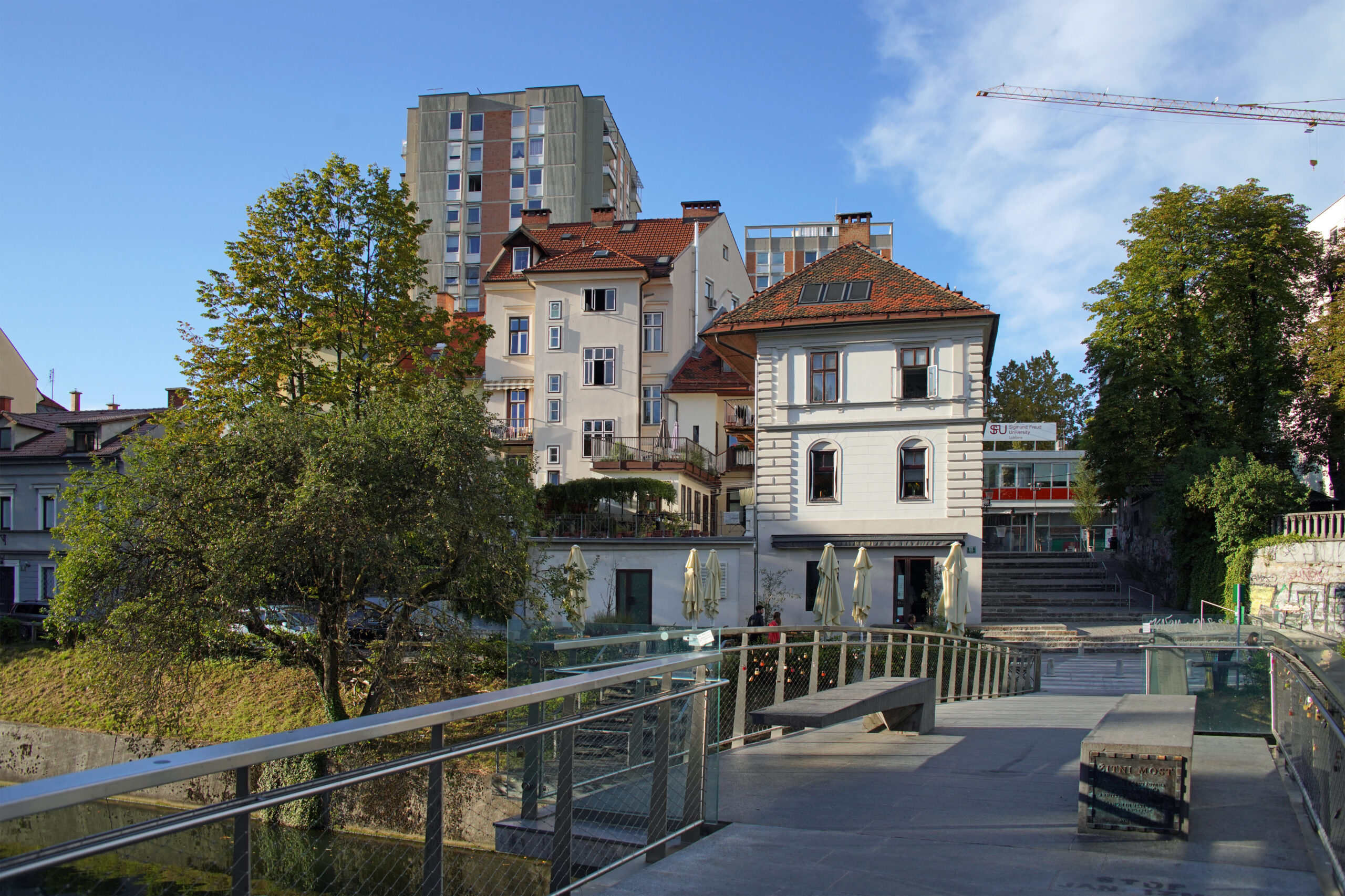 Brücke über die Ljubljanica