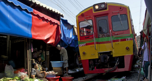 Maeklong Railway Market