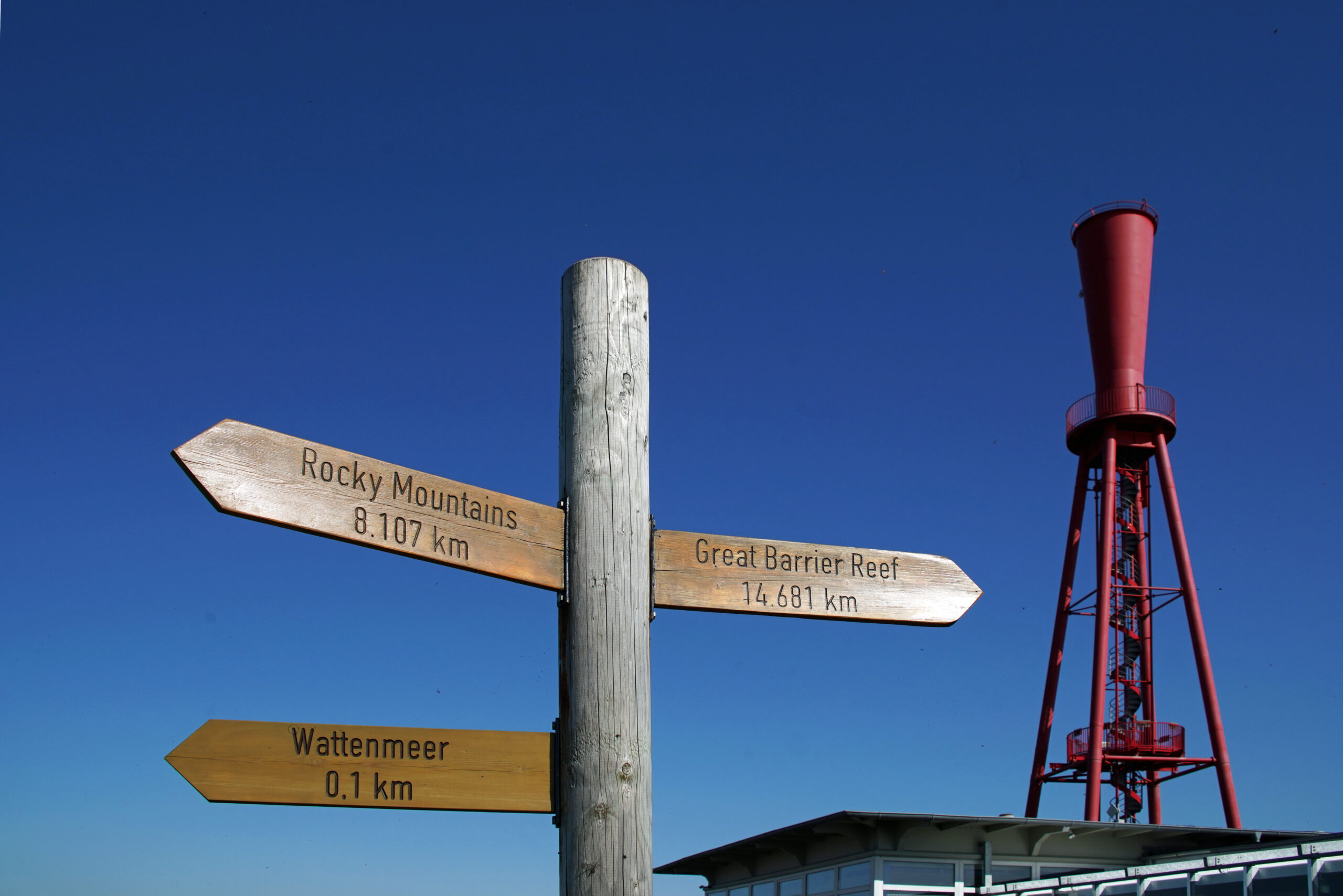 Nordsee Halbinsel Butjadingen Leuchtturm Oberfeuer Preußeneck bei Eckwarderhörne